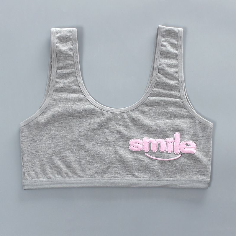 Children's Development Period Small Vest Underwear Double Layer Sling Cotton Foreign Trade Junior High School Girls_viptrois.com