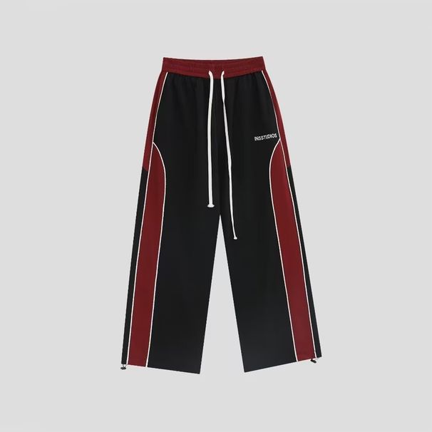 Loose Casual Pants for Men Trendy Versatile High Street Sweatpants Flowy Wide Leg Floor Length New Style_viptrois.com