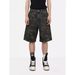 Men's Summer Trendy Camouflage Mid-Length Pants American Retro Loose Straight Leg Five Point Casual Wide Leg Denim Shorts_viptrois.com