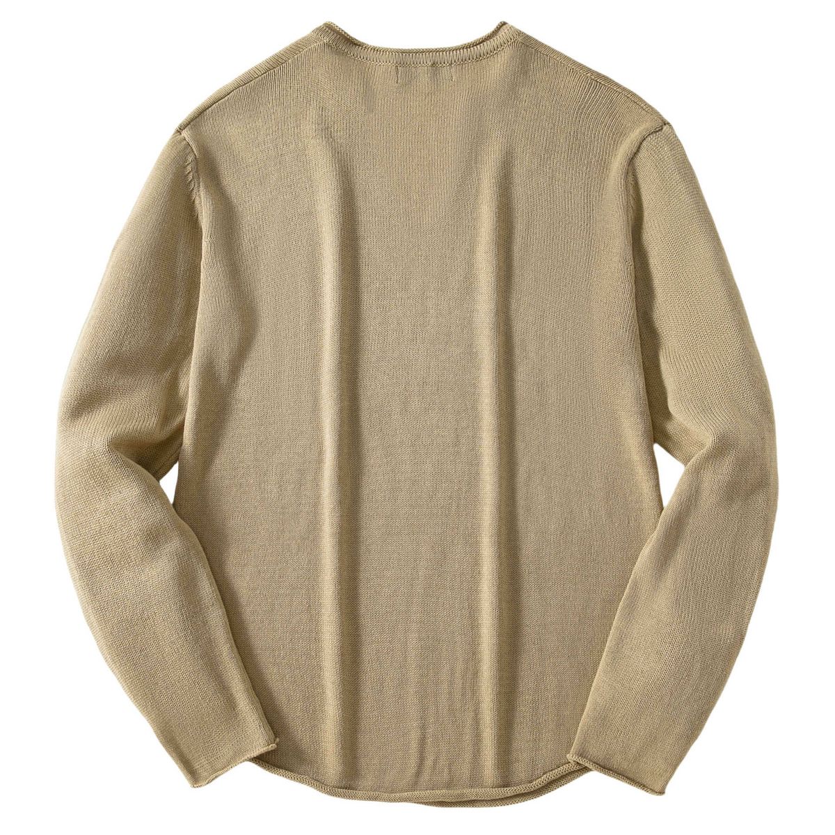 Loom Cross-Border Men's European American Spring And Autumn Thin Pullover Knitted Fashion Solid Color Long Sleeve Base Shirt_viptrois.com