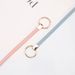thin belt with sweater dress decoration knotted small belt versatile women's round buckle belt for women_viptrois.com