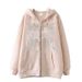 Men's Clothing Fashion Simple Design Butterfly Print Zipper Sweater Casual Loose Sweater Cardigan Jacket_viptrois.com