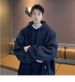 Autumn And Winter Men's Korean American Solid Color Heavy Hooded Sweater Men's Trendy Brand American Velvet Loose And Comfortable Sweater_viptrois.com