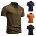 2025d 2025 Summer New Men's Casual Loose Polo Shirt Plus Size Turn-down Collar Short Sleeve T-shirt_viptrois.com