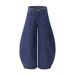 Men's Loose Wide-Leg Pocketed Cargo Jeans With Unique Design And Deconstructed Stitching_viptrois.com