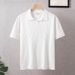 Men's Clothing Striped Short Sleeved Knitted Polo Shirt Men's Summer Lapel Polo Shirt Slim Casual Thin Style_viptrois.com