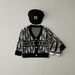 Foreign Trade Children's Clothing Factory 2024 New Girls Knitted Cardigan Jacket Trendy Fashion Stylish Sweater Cardigan Single Breasted_viptrois.com