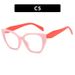 Women's Eyeglasses Retro Square Frame Multi Sided Cat Shaped Plain Glasses Frame New Anti Blue Light Can Be Matched With Myopia Flat Glasses_viptrois.com