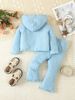Mother&Kids Children's Suit Baby Long Sleeve Pants Two-piece Girls Hooded Pit Strip Clothing Trend_viptrois.com