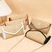 Women's Bags Simple Straw Bag Small Bag Wholesale Casual Small Square Bag Girls All Match Chain Bag Niche Bag_viptrois.com