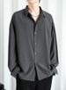 K Men's Thin Long Sleeved Shirt With A High-end Feel And A Cool And Loose Drape_viptrois.com