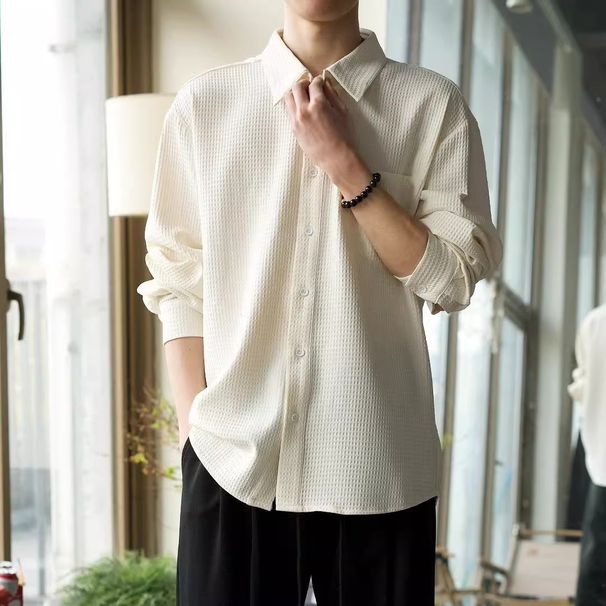 Men's Clothing Light Luxury Casual Long Sleeved Shirt For Men, New Spring And Autumn 2025, Trendy, Handsome, Loose And Versatile Shirt Jacket._viptrois.com