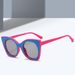 Women's Colorblock Cat Eye Sunglasses - High-End Contrast Frame (Trendy European & American Style, Oversized Retro Design)_viptrois.com