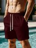 Men's Clothing Casual Multi Pocket Work Shorts Lace Up Shorts Trendy Shorts_viptrois.com