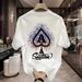 Summer New Men's Short Sleeved With Personalized Printing, Fashionable, Loose, Versatile,_viptrois.com