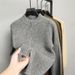 Men's Casual Zip-Up Knit Cardigan – Textured Twill Long Sleeve Sweater (M-XXXL) – Fall & Winter Layering Essential_viptrois.com
