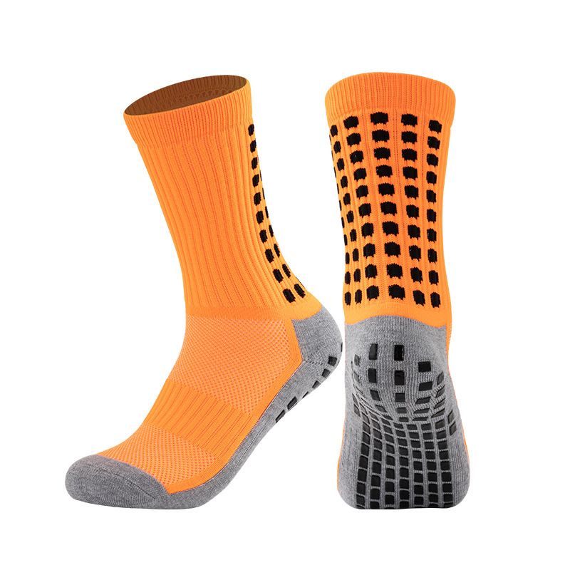 Football Socks Mid Tube Football Socks FootballSock Competition Training Socks Thick Towel Bottom Dotted Anti Slip Wear Resistant Sports Socks_viptrois.com