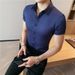 Men's Clothing Long Sleeved Suit Shirt Men's Elastic Inner Wear Korean Version Of Slim Business Short_viptrois.com
