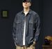 2025 Spring New Mercerized Denim Shirt Men's Quality Big Cow Thin Loose Lapel Primary Color Denim Shirt Men's_viptrois.com
