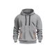 Men's Clothing Sweatshirt Casual Sports Hoodie Autumn And Winter Top Arm Pocket Zipper Hoodie_viptrois.com