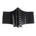 Embroidered rose women's waist girdle European and American style belt with dress elastic wide belt decorative overcoat_viptrois.com