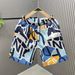Men's Floral Quick Drying Beach Shorts Summer Thin Casual Five-Point Pants Trendy Comfortable Men's Clothing Bottoms_viptrois.com