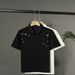 Men's Clothing Luxury Embroidered Collared Shirt Men's Slim Fit Short Sleeve Trendy Versatile T-Shirt Chinese Style Summer Top_viptrois.com