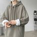 Pure 8XL Autumn Winter Large Drawstring Hooded Sweatshirt For Men Plus Size Fleece Lined Heavyweight Warm Casual Jacket_viptrois.com