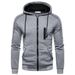 Ink Cardigan Jacket Spring And Autumn Men's Zipper Hooded Sports Men's Casual Sweater Short_viptrois.com