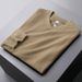 Men's Textured Long Sleeve T-Shirt - Soft Cotton Blend Crew Neck Casual Top For Fall & Spring (Regular & Fleece Lined Options)_viptrois.com