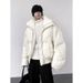 2024 Winter Retro Loose Solid Color Stand-up Neck Cotton Coat Men's Original Versatile Waist Cotton Coat Men_viptrois.com