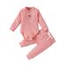 Baby clothing Autumn and winter children's two-piece long sleeve jumpsuit for boys and girls with trousers base_viptrois.com