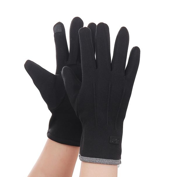 Pulse Winter Warm Men And Women Fleece-Lined Thermal Cold-Proof Touchscreen For Cycling Driving Outdoor Sports Derong Cotton_viptrois.com