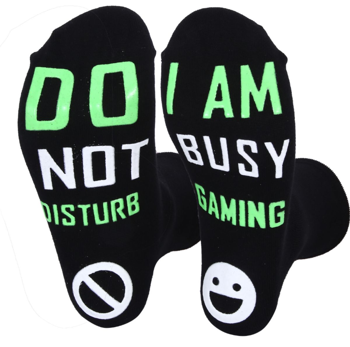 Two-color mid-tube floor socks sole English letter non-slip adhesive casual game socks_viptrois.com