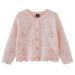 Baby Cotton Cardigan – Soft Breathable Knit Sweater For Toddlers (80-120cm, White/Pink/Yellow, A-Class Safety)_viptrois.com
