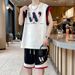 Men's Clothing Men's Sports Casual Summer Suit Loose Shorts Two Piece Suit Trendy Men's Summer Suit_viptrois.com