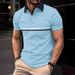 Unbeatable Quality Summer Sale Button Splicing Digital Printed Men's Sports Polo Shirt_viptrois.com