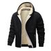 Europe 2026 Hot Sale Eco-friendly Fabric Autumn And Winter Lamb Fleece Cardigan Sweater Jacket Men's Thickened Hooded Thermal Jacket_viptrois.com