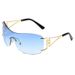 Y2K Retro Sunglasses - Frameless Slim Design With Full UV Protection For Street Style_viptrois.com