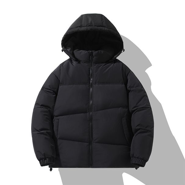 Men's Clothing Winter Men's Short Down Jacket Printed Thickened Men's And Women's Korean Style Youth Winter Clothes Hooded Puffer Jacket_viptrois.com