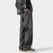 American High Street Leopard Print Jeans For Men, Spring And Autumn Style, Loose Straight Pants, Trendy Brand, Stylish_viptrois.com