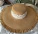 Straw With Large Brim And Lace Edges, Summer Protection Beach Hat, Outdoor Sun Hat_viptrois.com