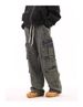 Large Sized Vibe Multi Pocket Workwear Jeans, Men's Women's Trendy Brand, Loose And Casual Wide Leg Floor Length Pants,_viptrois.com