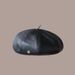 Korean Version Simple Fashion Letter Beret For Women, Face Slimming, Spring And Autumn New Versatile Artist Hat_viptrois.com