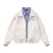 Baseball Plaid Two-Piece Suede For Women Spring And Autumn Design Sense Niche American Style Lazy Chic Jacket_viptrois.com