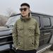 Autumn Men's Hooded Tooling Jacket Outdoor Youth Versatile Trend Multi-pocket Windproof Loose Casual Jacket_viptrois.com