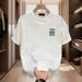 Heavyweight Pure Cotton Short T-Shirt For Men 2025 Summer New High-End European Style Half Sleeve Tee Shirt Quality_viptrois.com