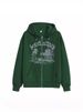 Printed Hoodie Sweatshirt With Pocket And Zipper Brand_viptrois.com
