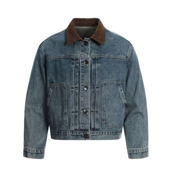Vintage Washed Denim Jacket - Oversized Boxy Fit Streetwear Denim Coat For Men And Women_viptrois.com