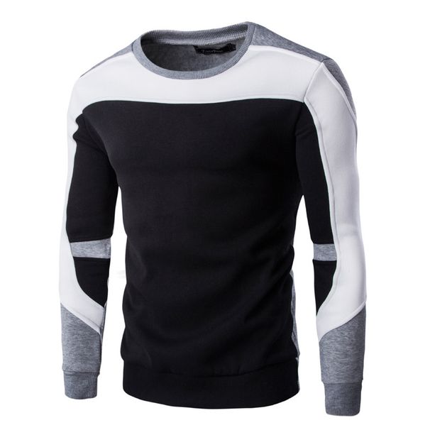 Men's Clothing new men's baseball uniform sweatshirt plus velvet and thickened men's clothing 9269_viptrois.com
